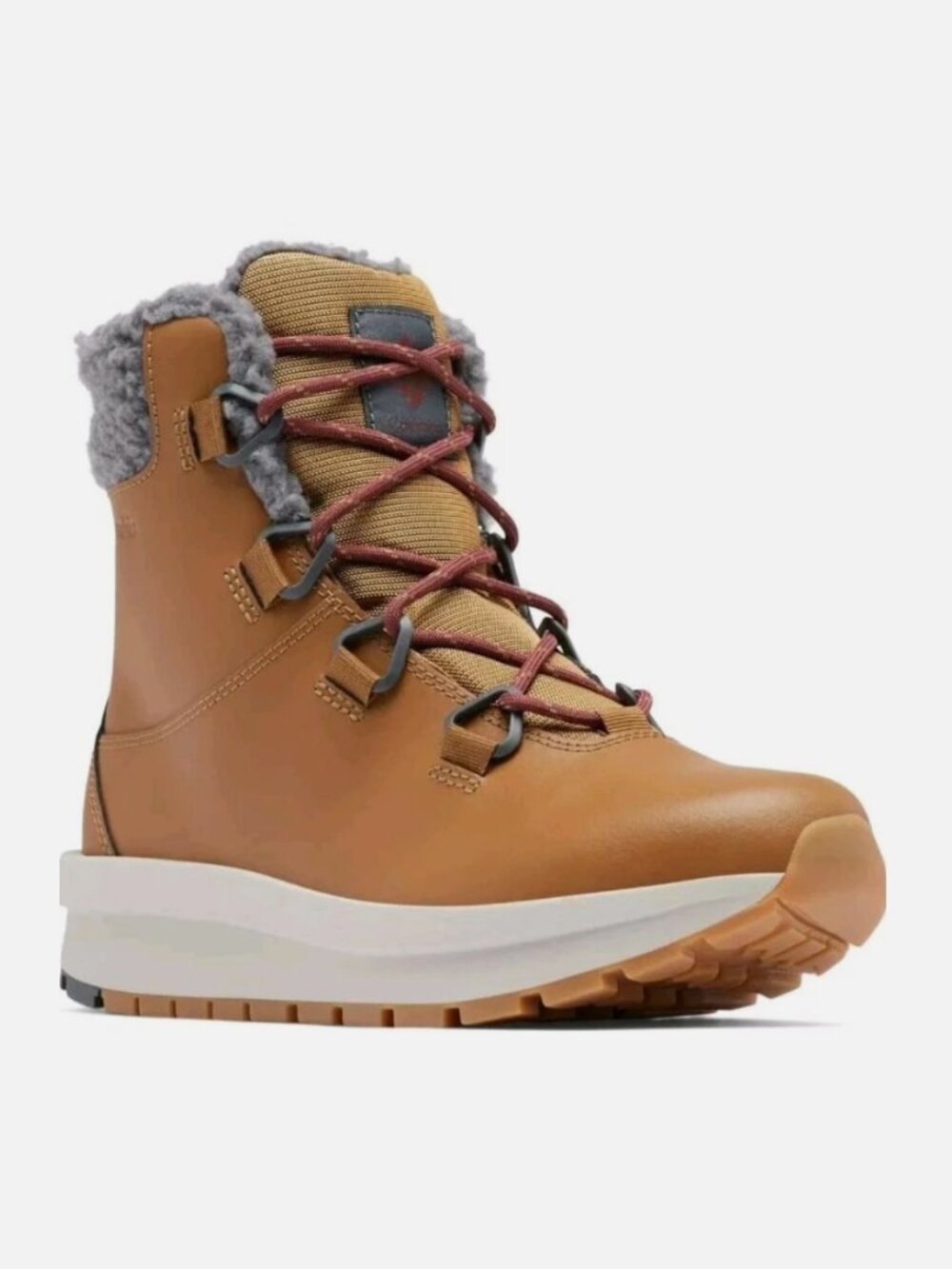 Columbia  Women's Moritza Leather 200g Insulation Waterproof Boot Brown/Grey  10